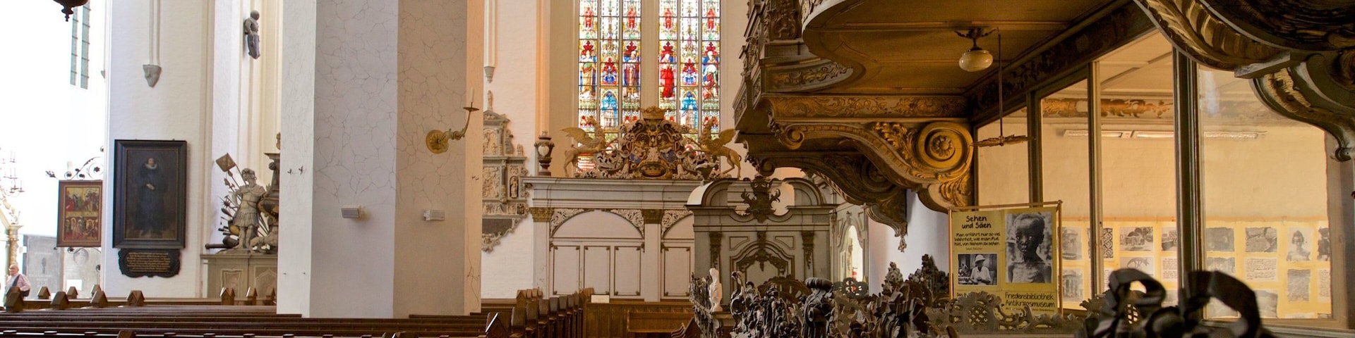 Marienkirche featuring heritage elements, a church or cathedral and interior views