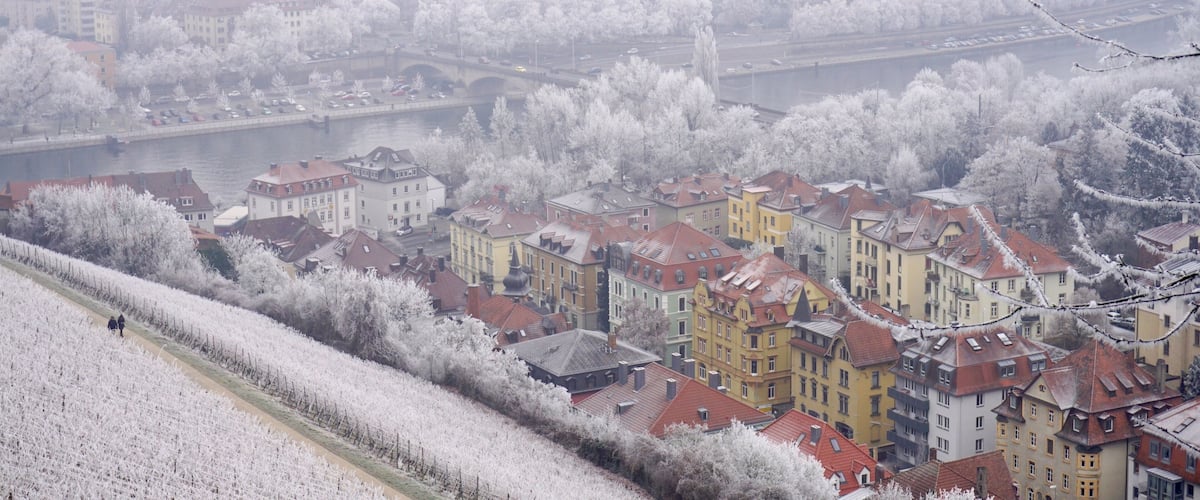 aerial view of würzburg, germany