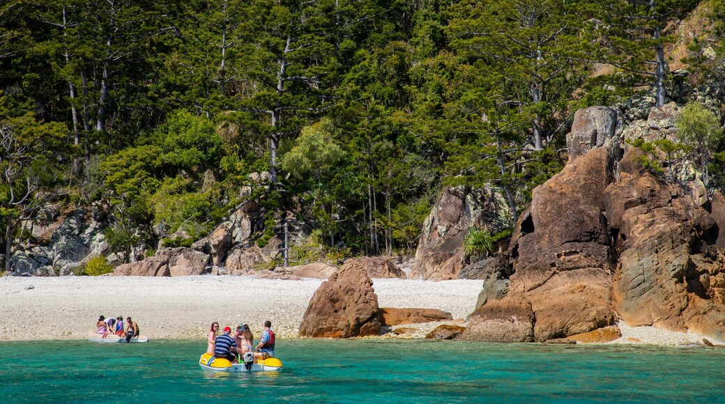 Whitsunday Region featuring a beach, boating and general coastal views