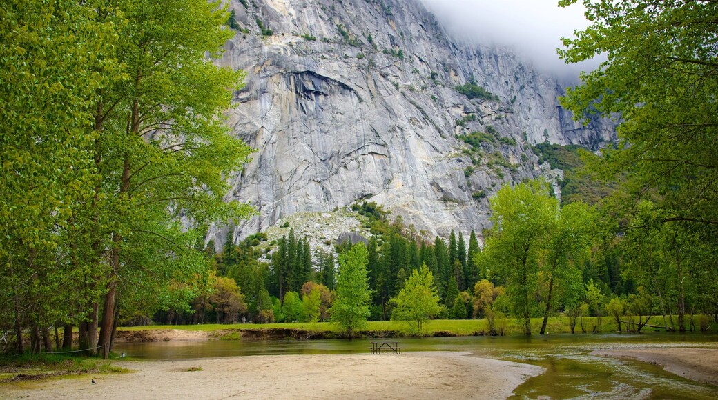 Parco Nazionale di Yosemite caratteristiche di fiume o ruscello e paesaggi rilassanti