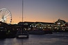 Caption---- dusk over Victoria Wharf, Table Bay, South Africa