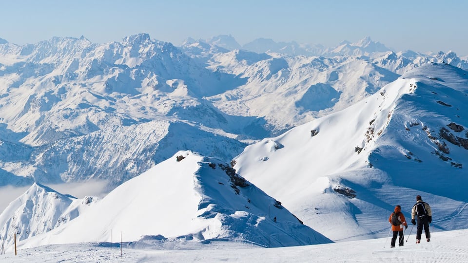 Panorama of ski resort