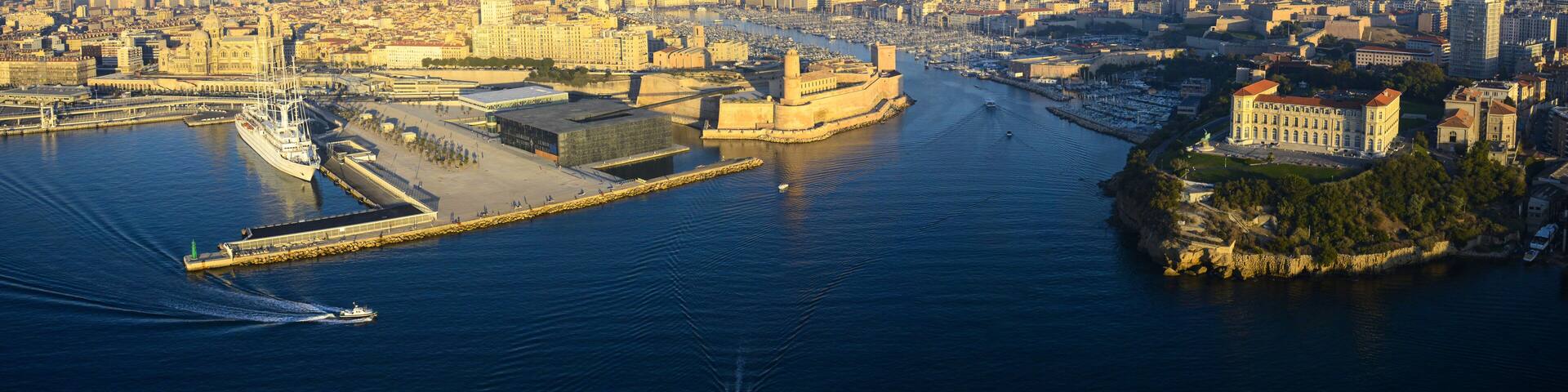 Vue aérienne de Marseille Vieux Port