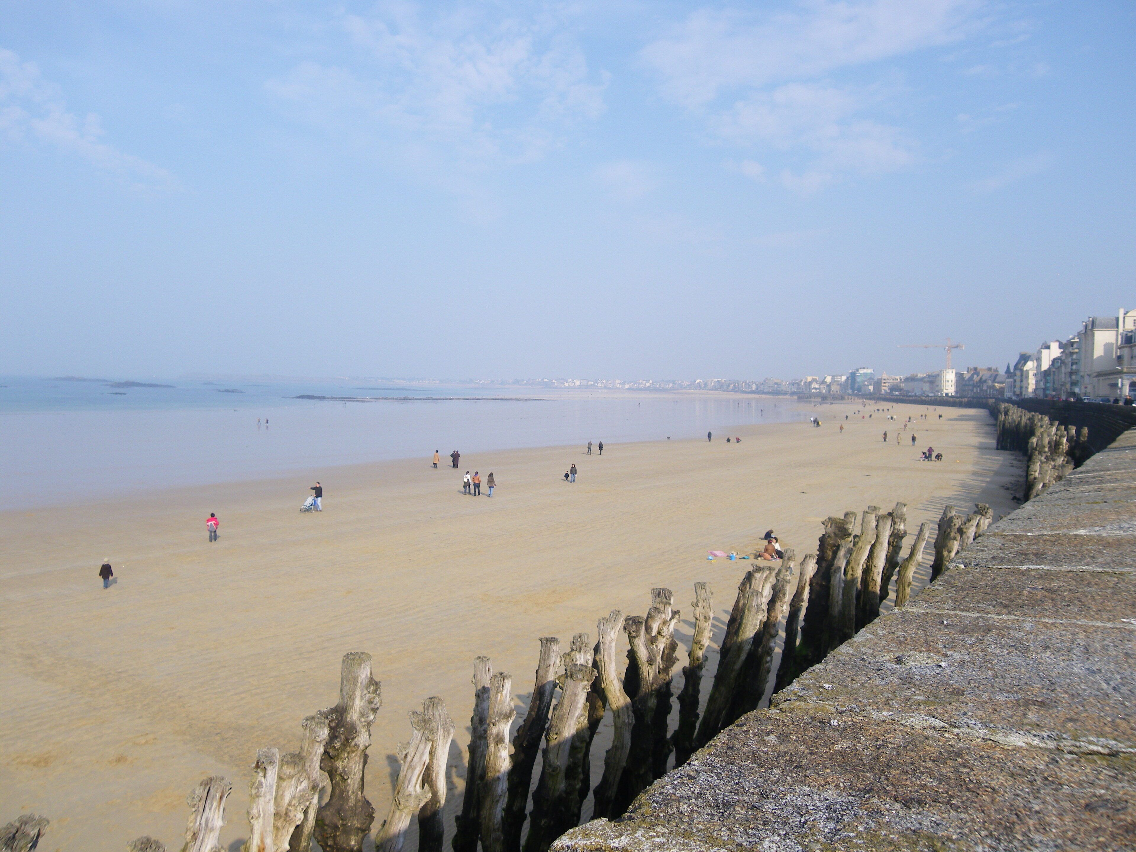 la plage du sillon a st malo