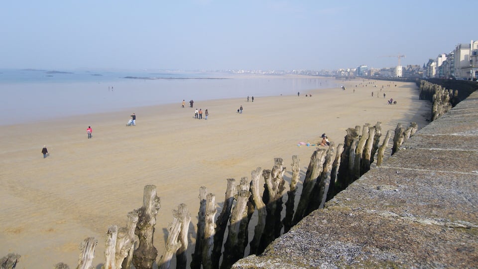 la plage du sillon a st malo