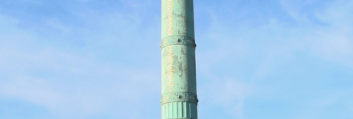 La colonne de Juillet, sur la place de la Bastille à Paris.