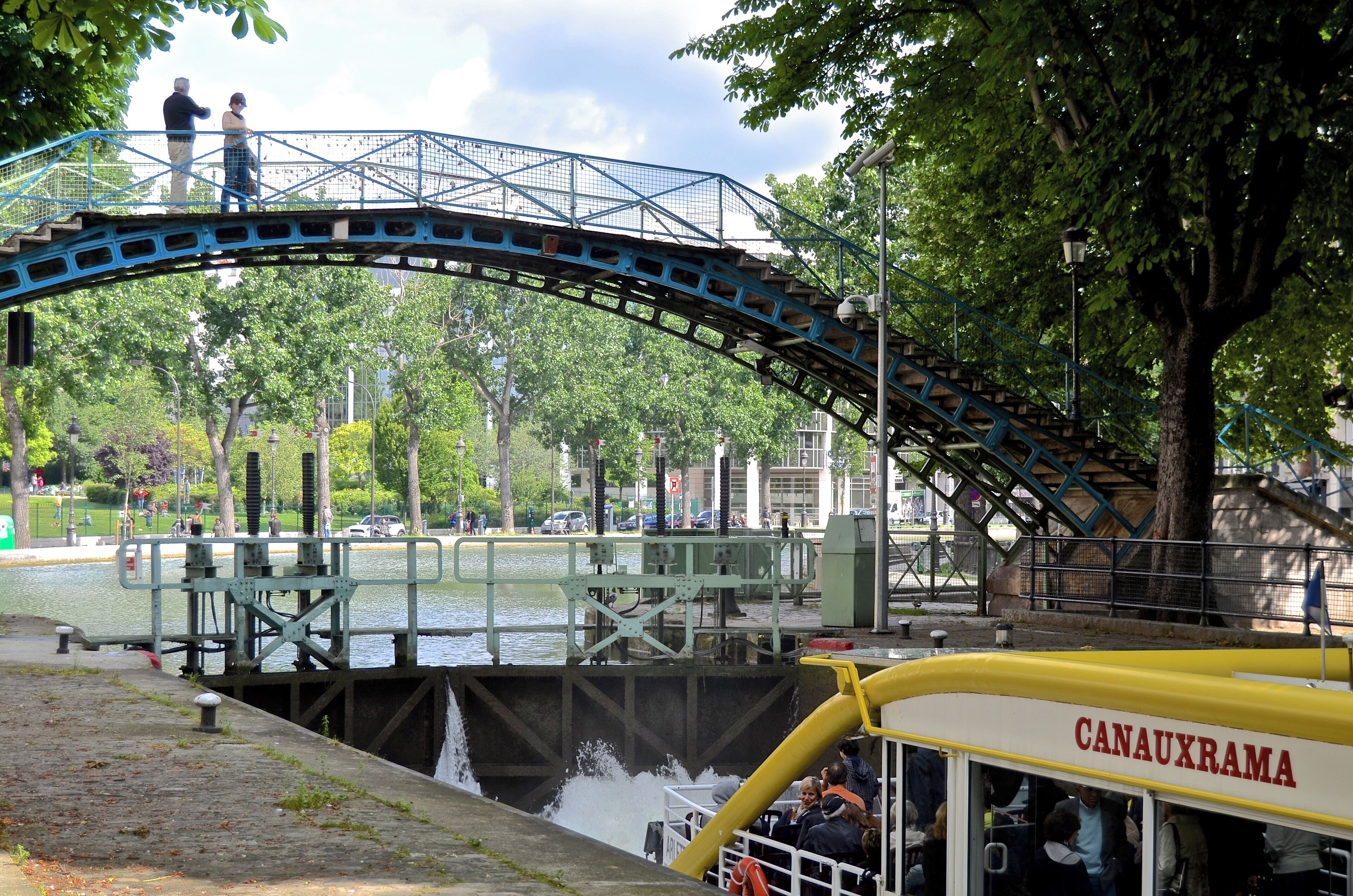 Canal Saint Martin, Paris, France.