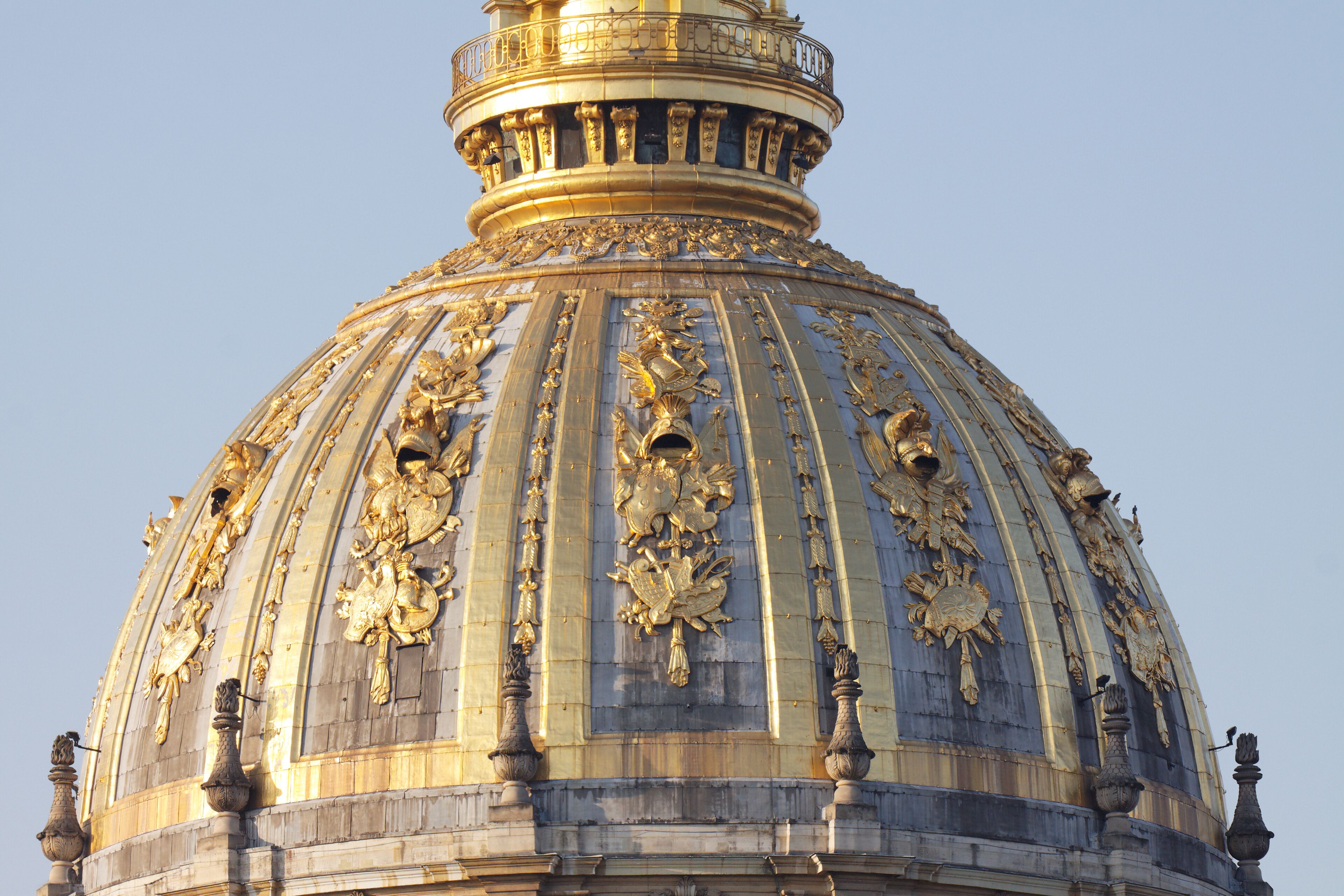 Une vue des Invalides à Paris.