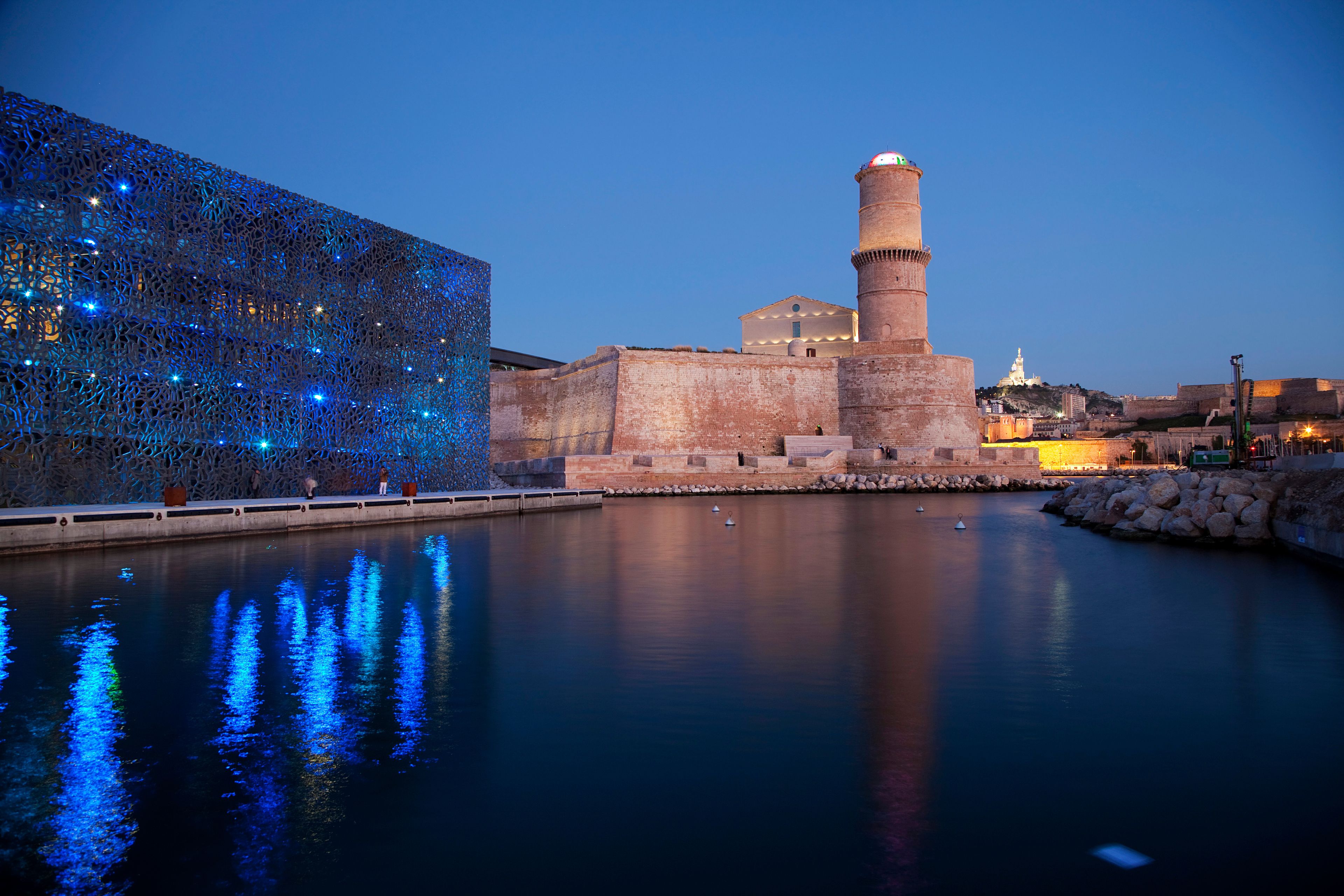 Fort Saint Jean and museum MuCEM in Marseille