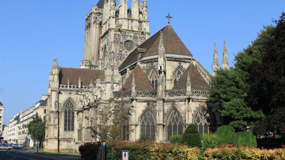 Chevet de l'église Saint-Jean de Caen (Calvados)