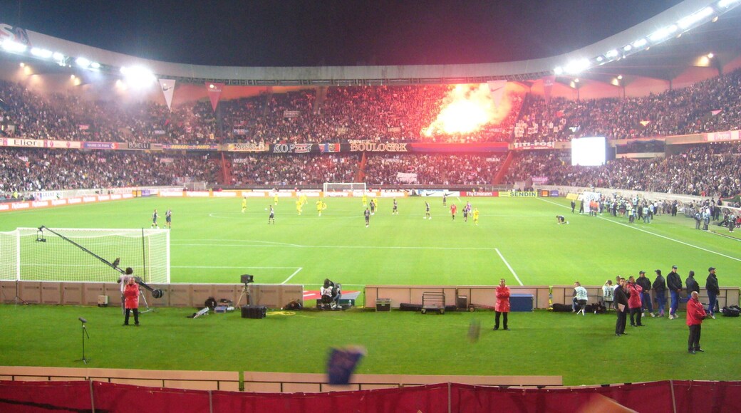 Fumigènes au Kop of Boulogne Paris SG 1-0 FC Nantes, Parc des Princes, 14 Sep 2008, Paris.