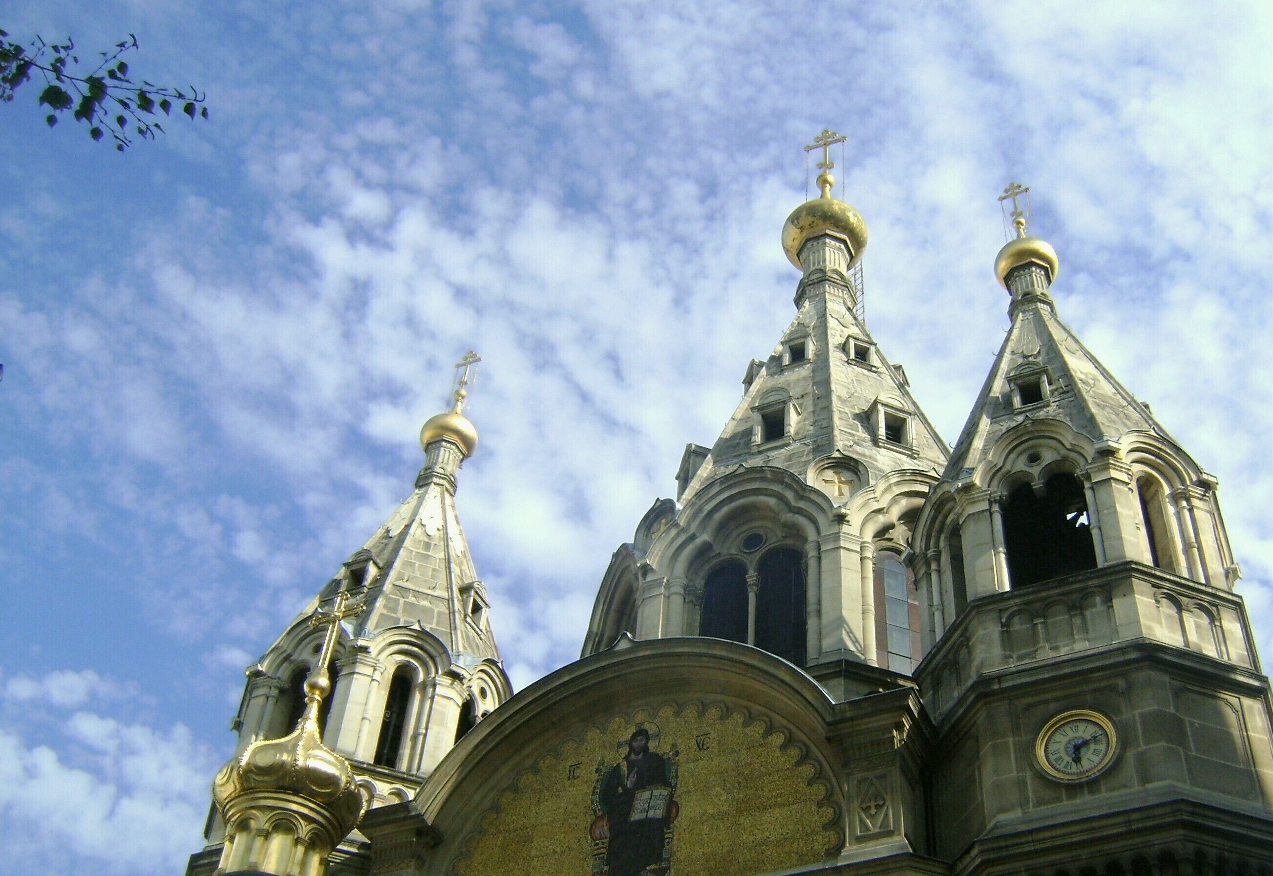 Cathédrale Saint Alexandre Nevsky, rue Daru, Paris. Cathédrale orthodoxe russe, inaugurée en 1861.