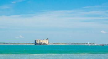 Panoramic view of Fort boyard fortress on a sunny day