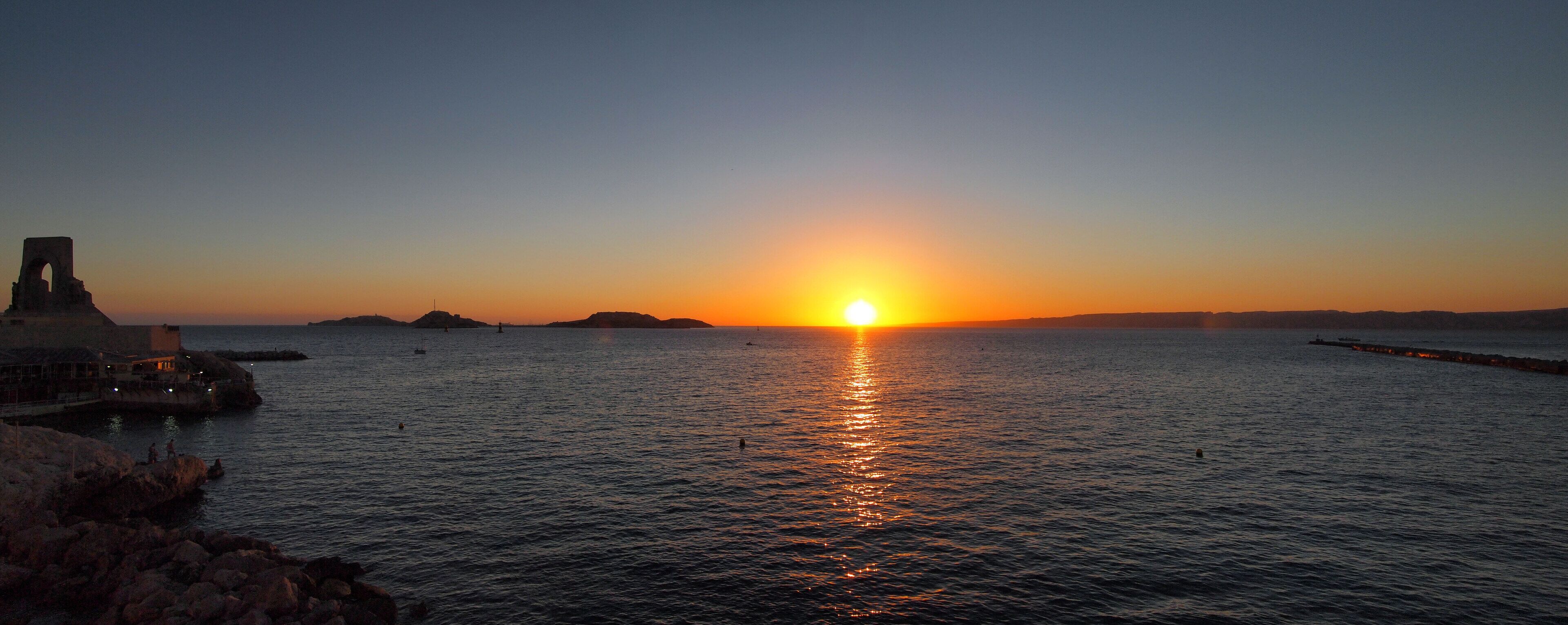 Sunset in Marseille.