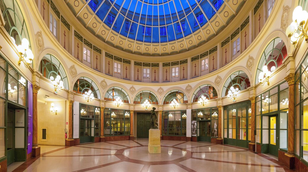 Rotunda of the Galerie Colbert (Colbert Galleria), Paris, 2nd arrondissement. Built in 1826 as a rival to the adjacent and then very popular Vivienne covered passageway, it didn't achieve the same success and was almost abandoned until renovation in the 1980s. Bought by French National Library, the galerie is now home to INHA (Institut National de l'Histoire des Arts, Art History National Institute) and INP (Institut National du Patrimoine, Heritage National Institute).