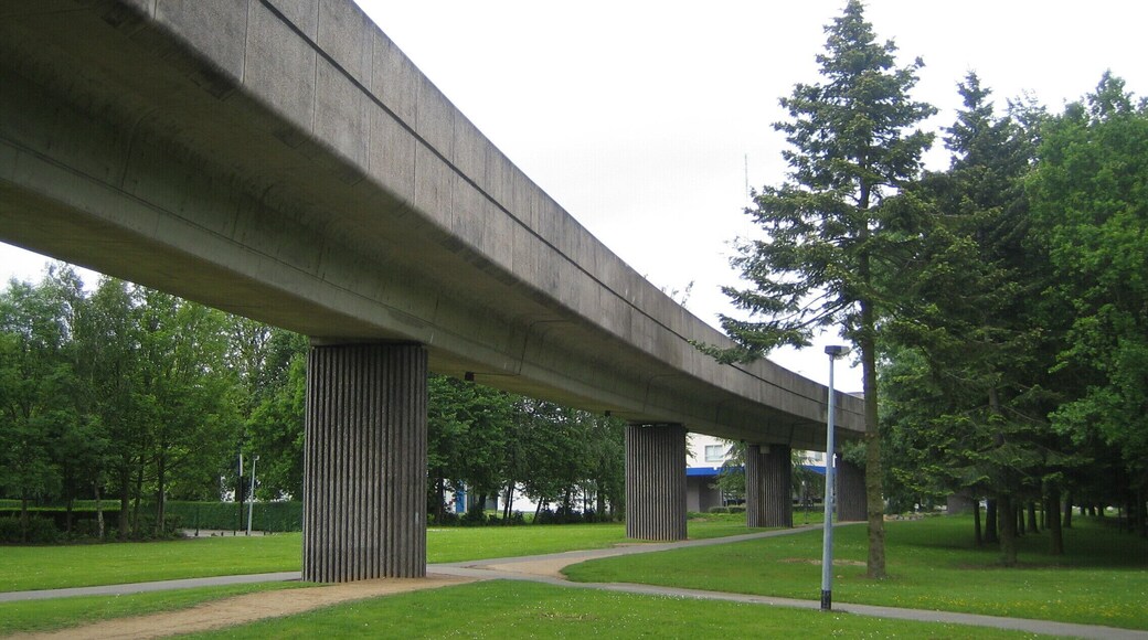 Métro entre les stations Quatre Cantons et Cité Scientifique, Villeneuve d'Ascq
