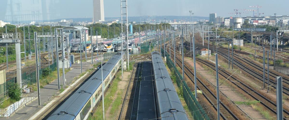 Rail tracks in Paris