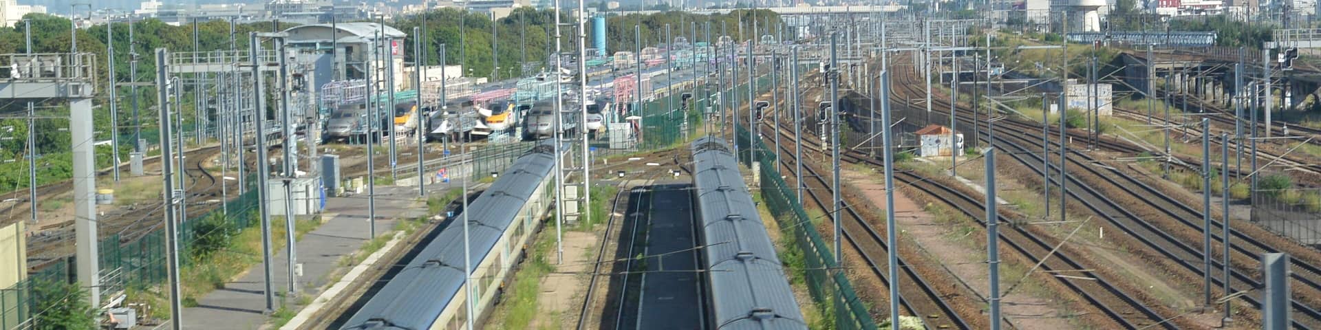 Rail tracks in Paris