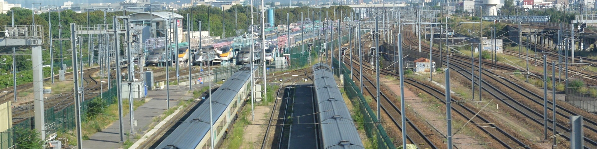 Rail tracks in Paris