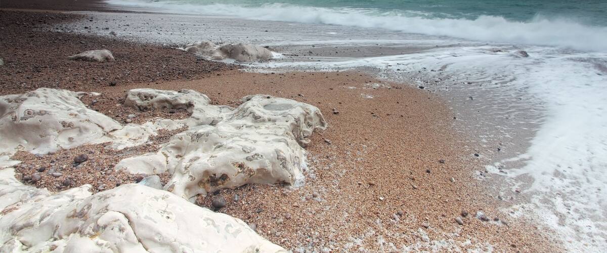 stormy clouds over ocean coast with rocks