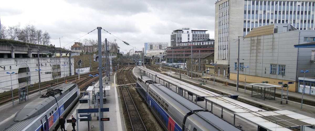 les trains en gare de rennes