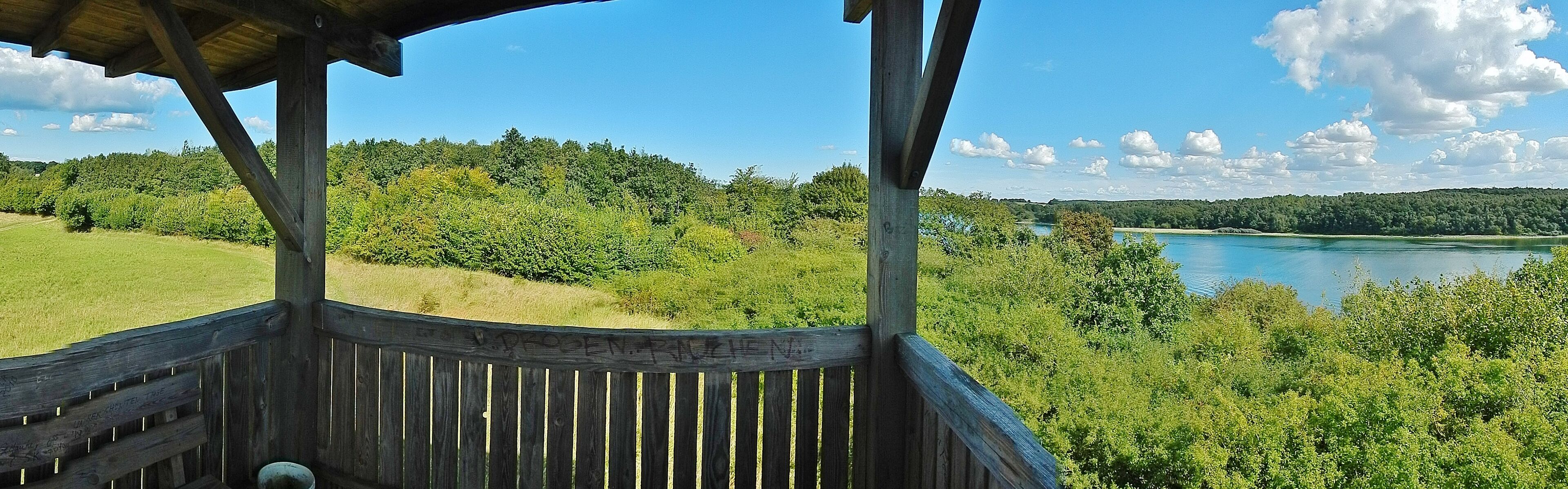 Ausblick vom Aussichtsturm im Naturschutzgebiet Dummersdorfer Ufer