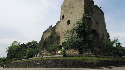 Burg Landeck Blick auf die Oberburg von Nordosten