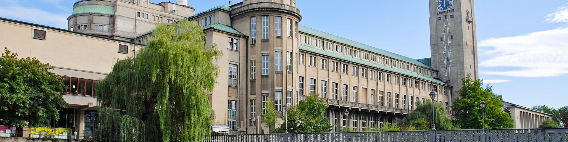 Deutsches Museum which includes heritage architecture, a river or creek and a bridge