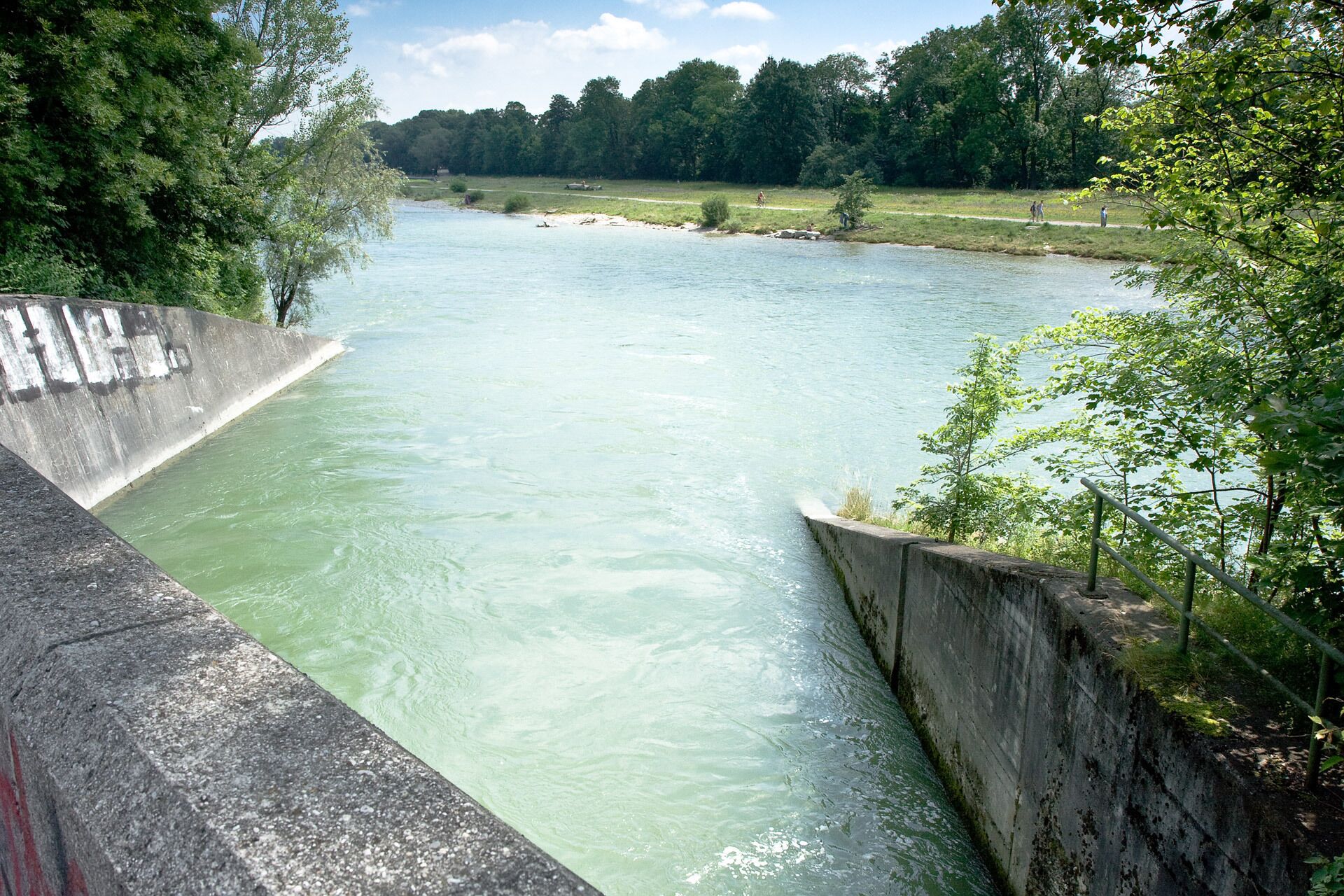 Ausleitung des Isar-Werkanals