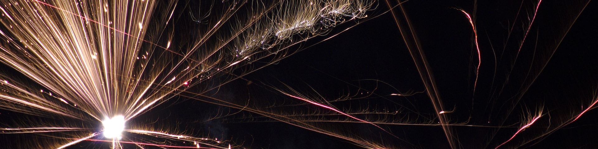 Private fireworks at New Year in Perlach, Bavaria