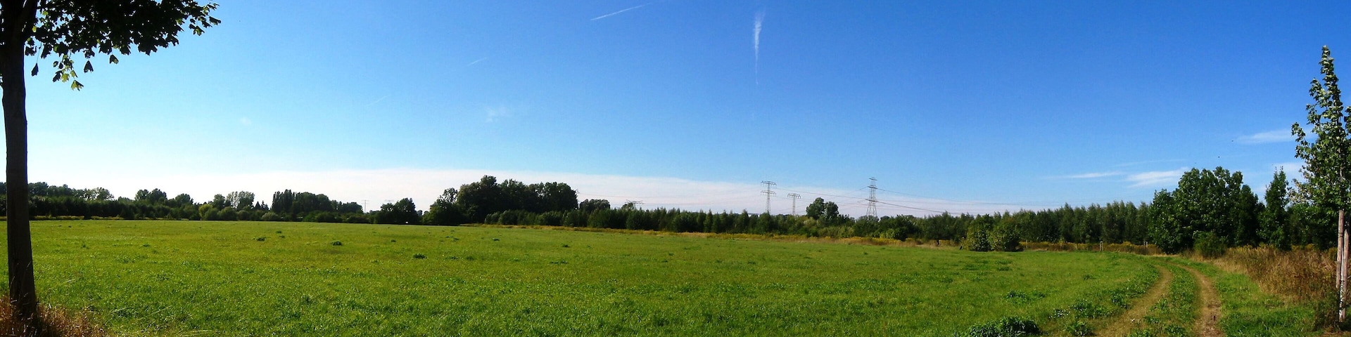 Panoramablick über die Wartenberger Feldmark in Berlin-Wartenberg