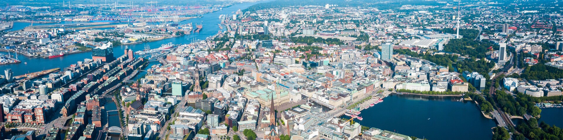 Hamburg city centre view, Germany