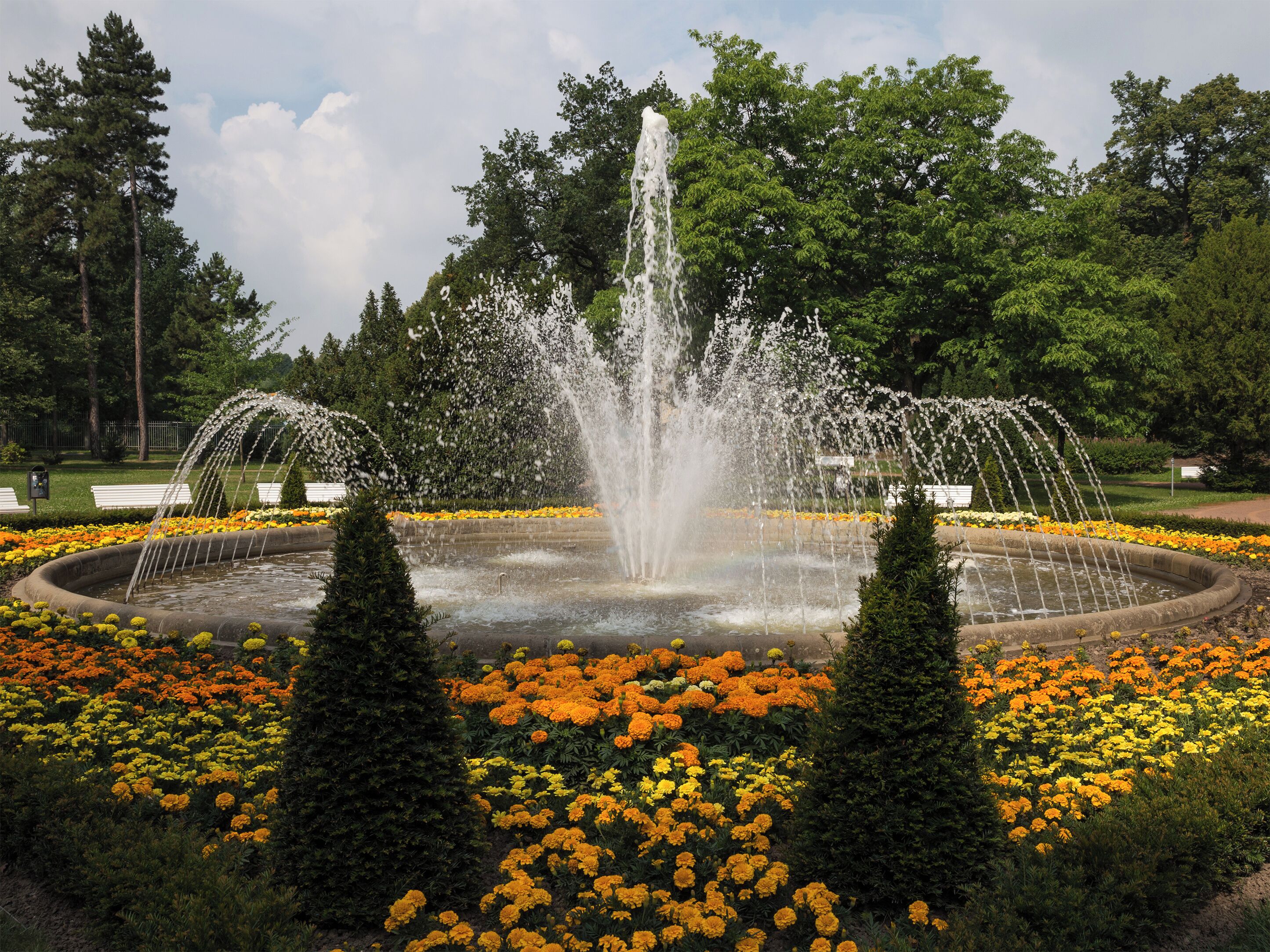 Freiberg (Saxony), fountain in the "Albertpark"