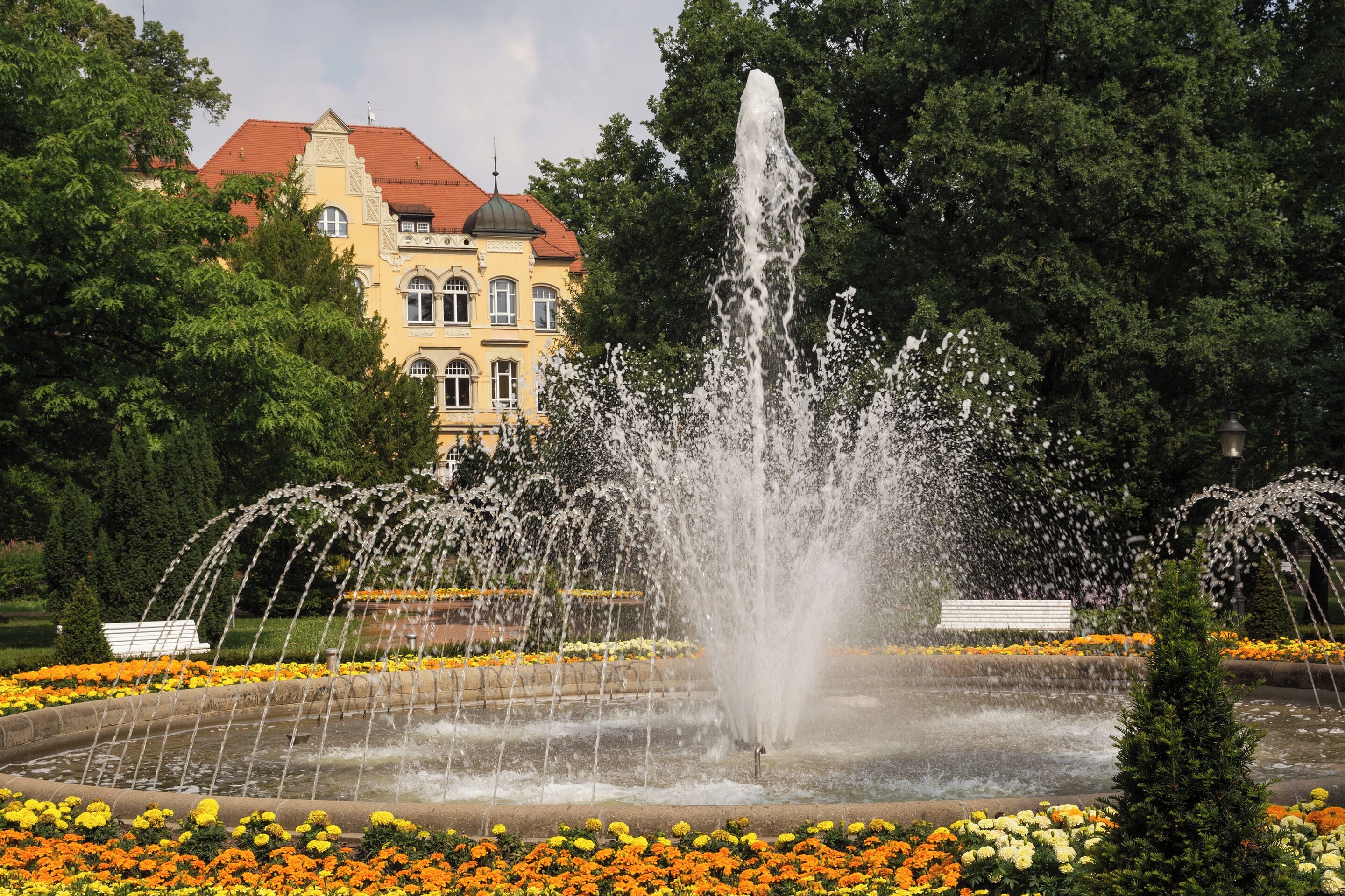 Freiberg (Saxony), fountain in the "Albertpark"