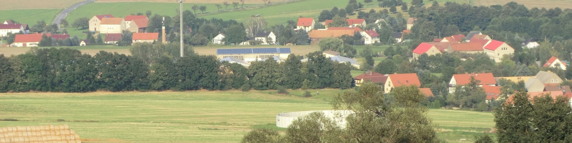Blick über Friedersdorf vom Friedersdorfer Berg