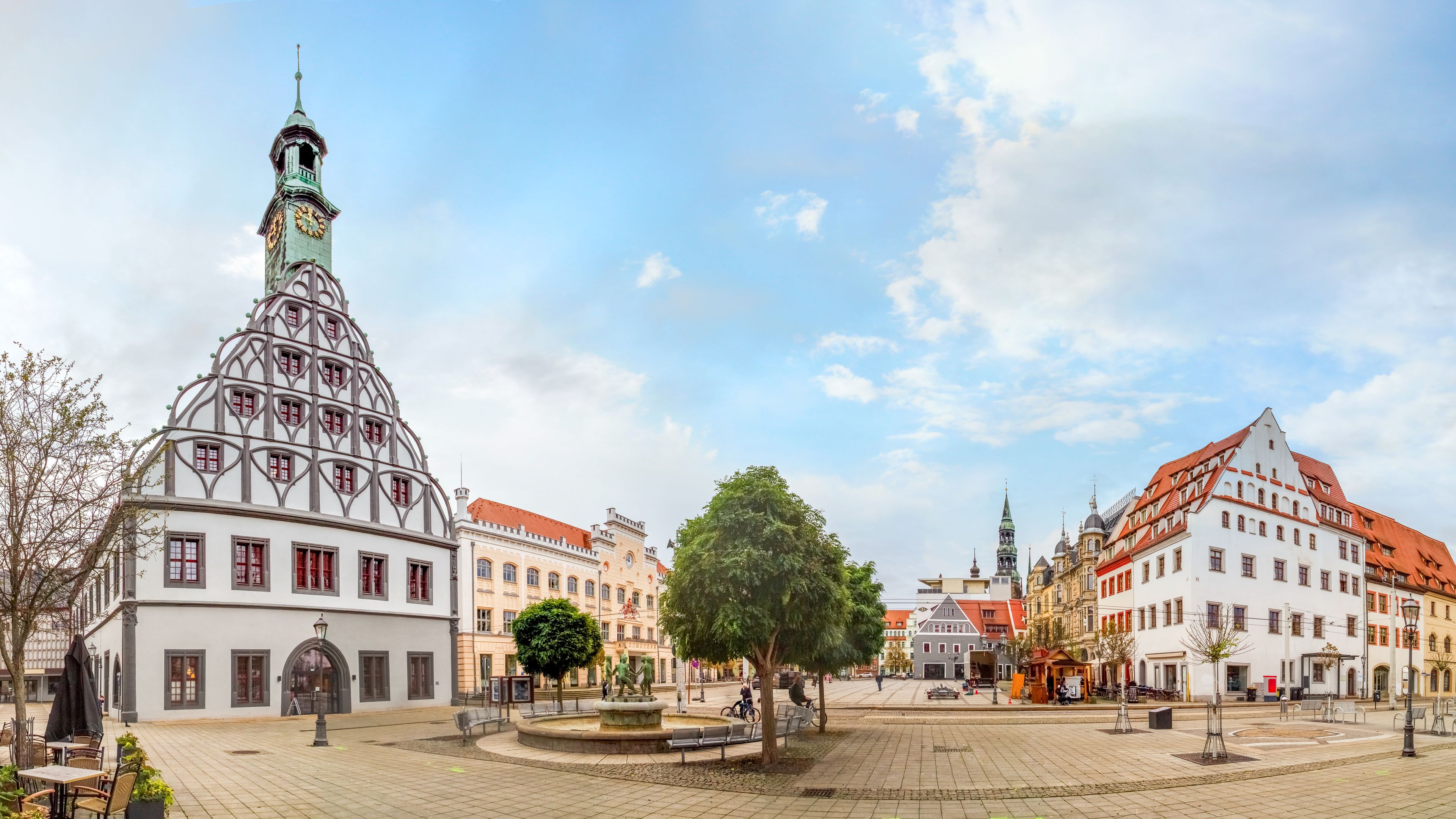 Rathaus und Gewandhaus, Altstadt, Zwickau, Deutschland 
