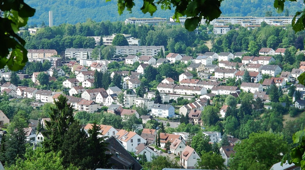 Ausblick vom Esslinger Höhenweg Richtung Süden nach Esslingen