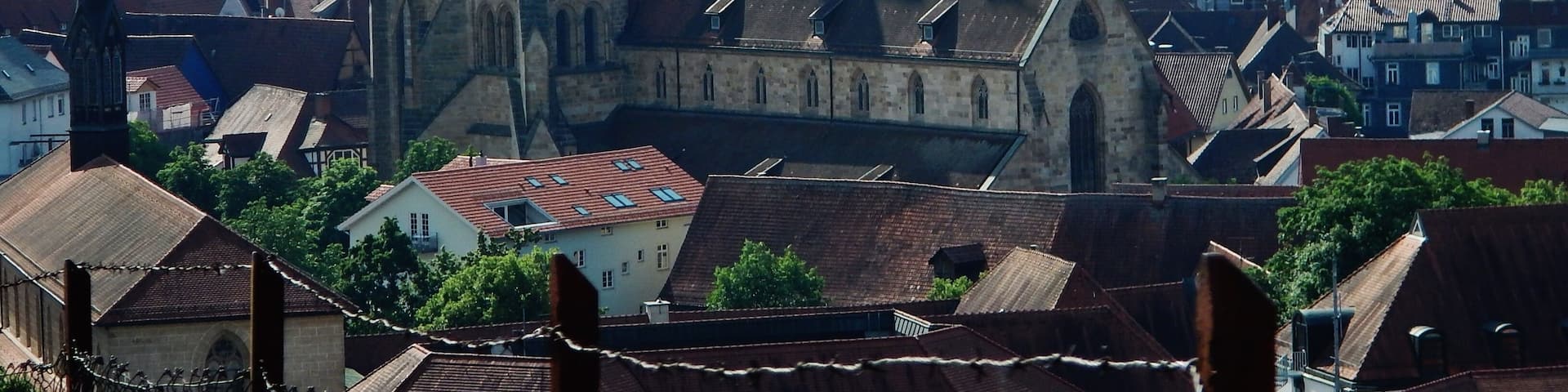 Blick auf dei Stadtkirche St. Dionys in Esslingen