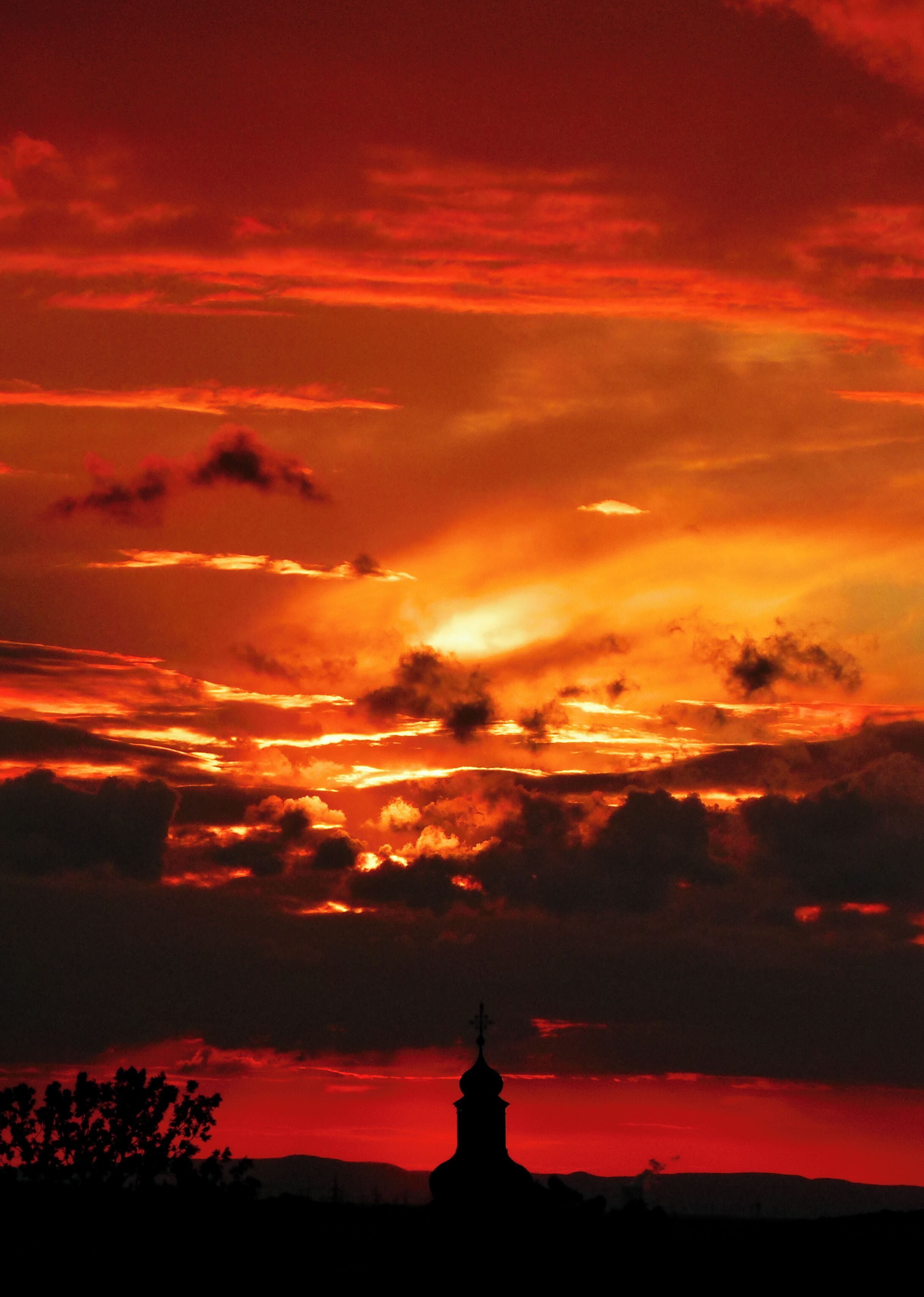Steeple And Cooling Tower