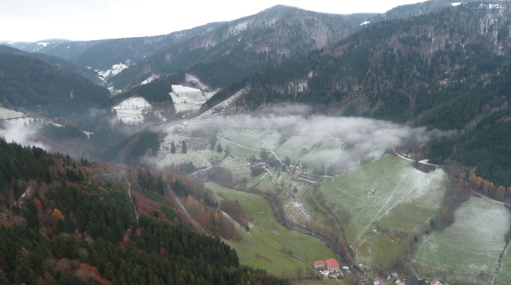 Simonswäldertal from Parapente with Landing in the right lower edge
