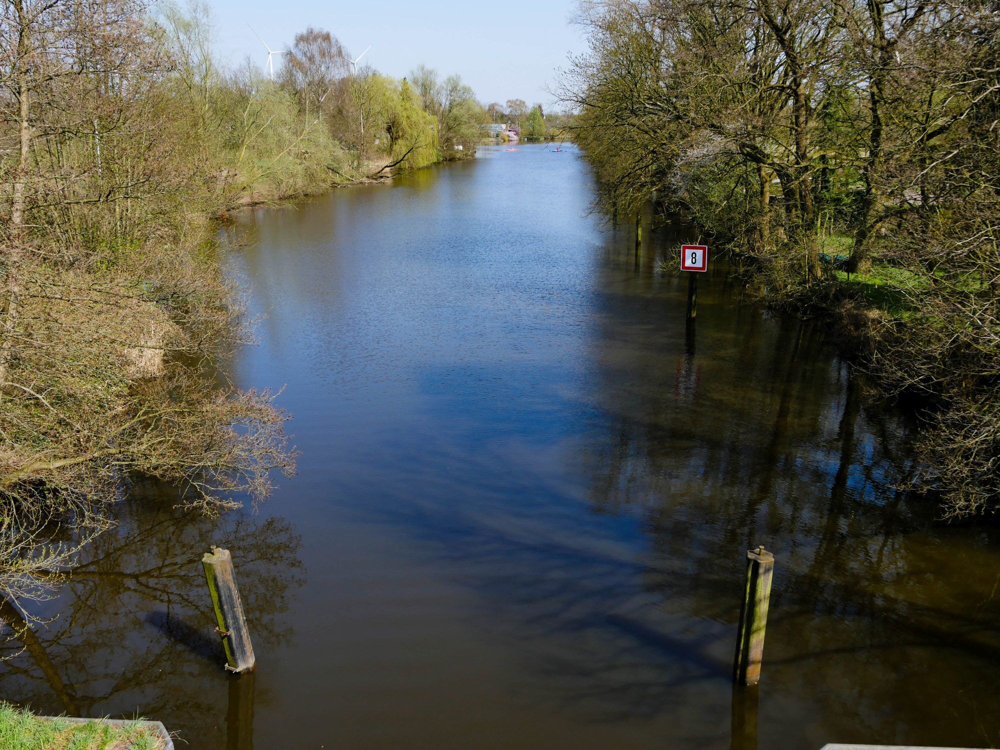Dove Elbe von der Schleusendammbrücke