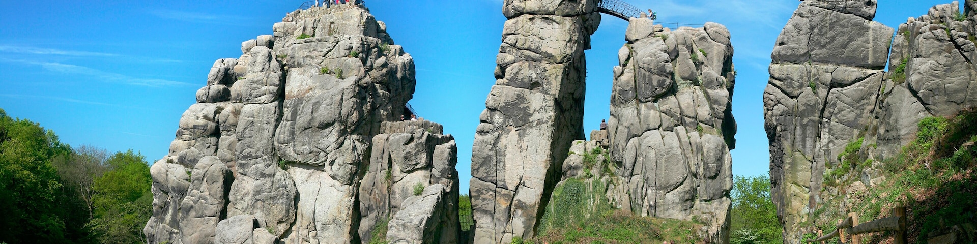 Externsteine in Teutoburg Forrest near Horn-Bad Meinberg