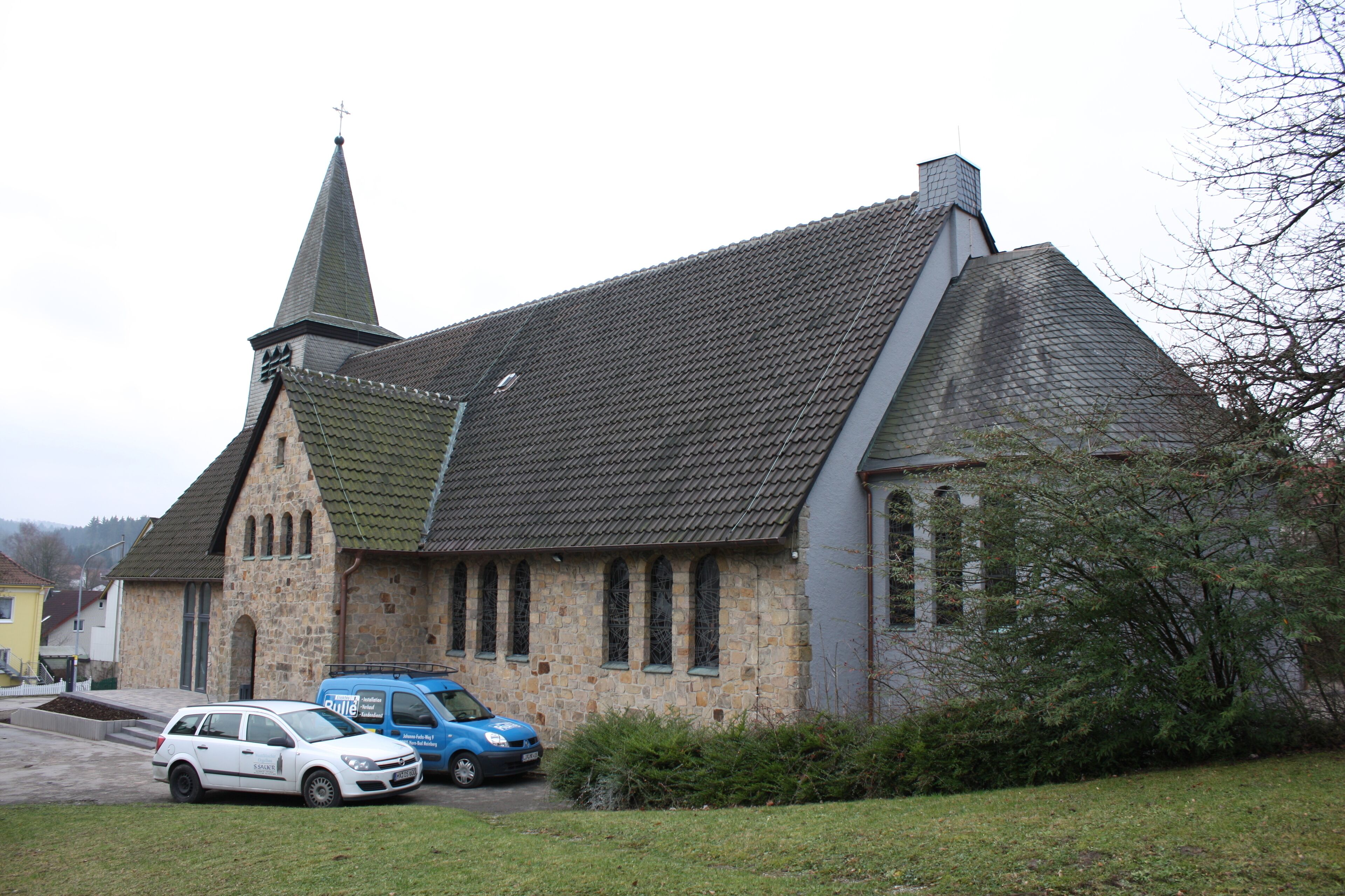Katholische Kirche in Horn-Bad Meinberg, Ortsteil Horn, Seitenansicht