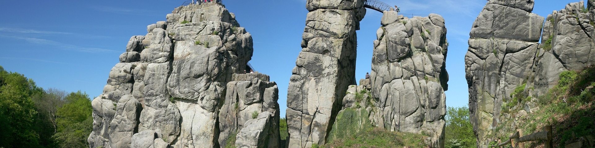 Externsteine in Teutoburg Forrest near Horn-Bad Meinberg