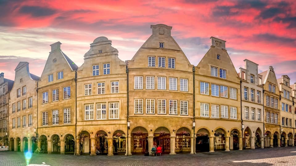 Prinzipalmarkt, Münster, Nordrhein Westfalen, Deutschland