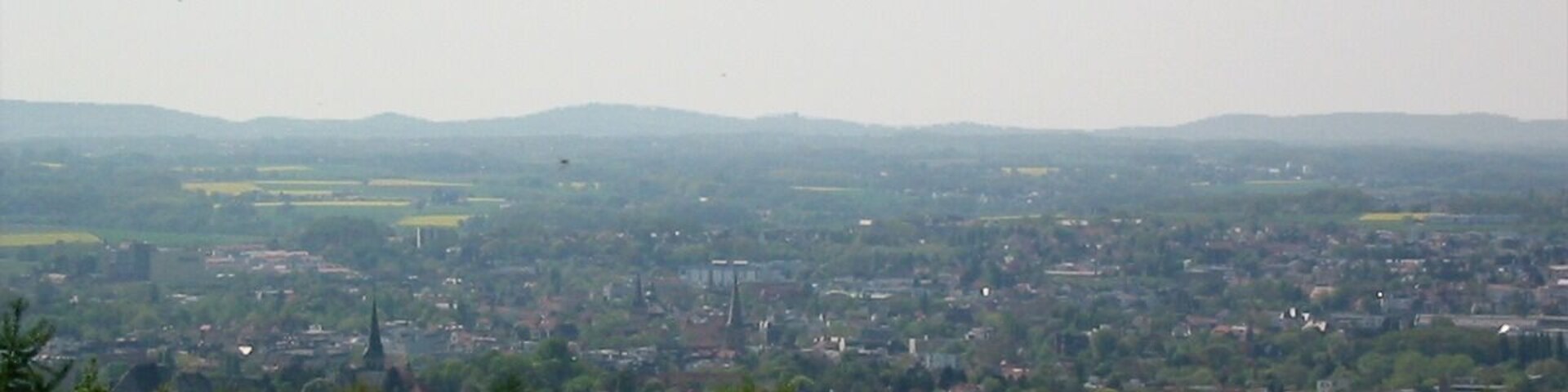 View on town of Herford, District of Herford, North Rhine-Westphalia, Germany.