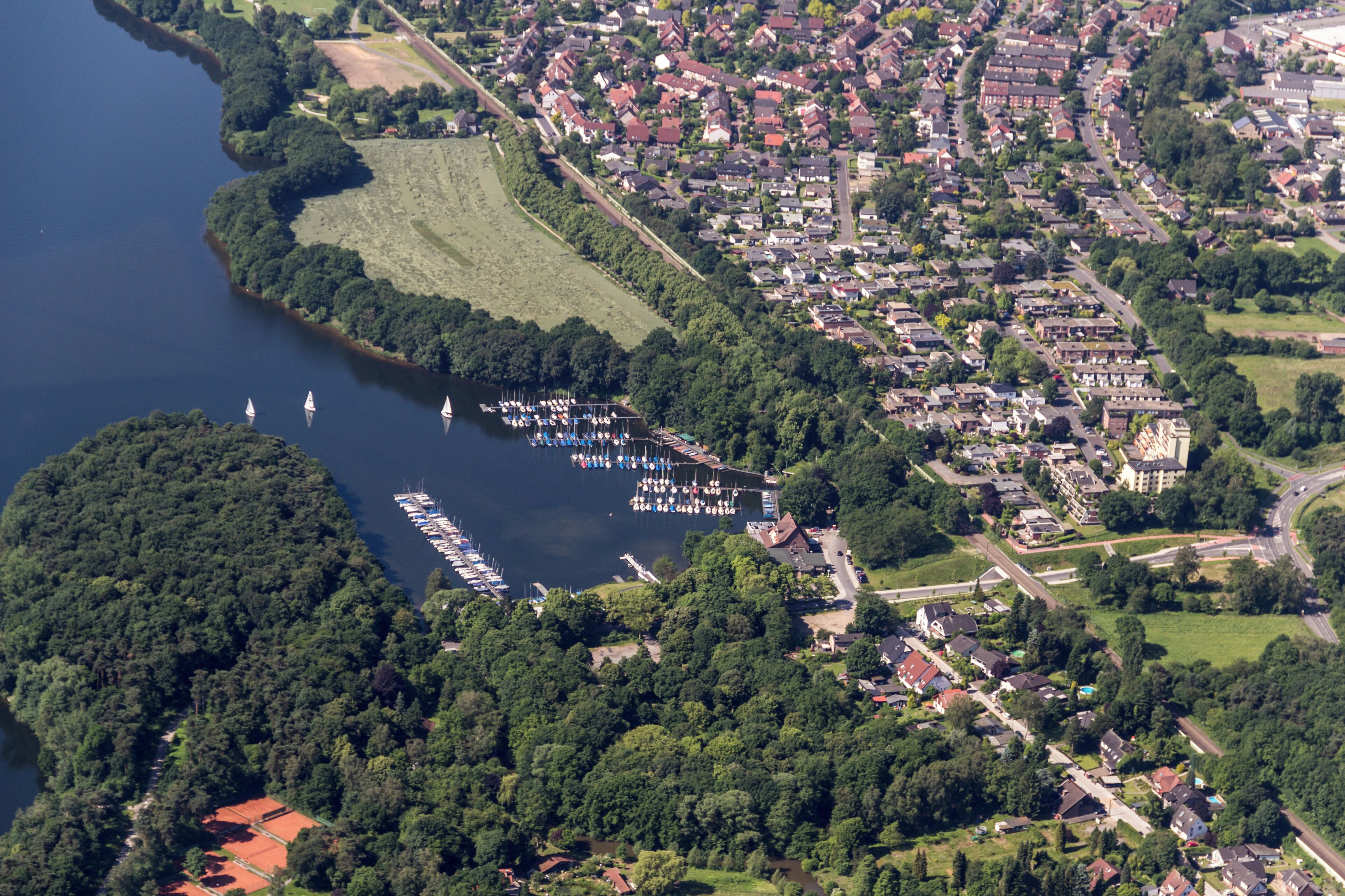 Reservoir, Haltern am See, North Rhine-Westphalia, Germany
