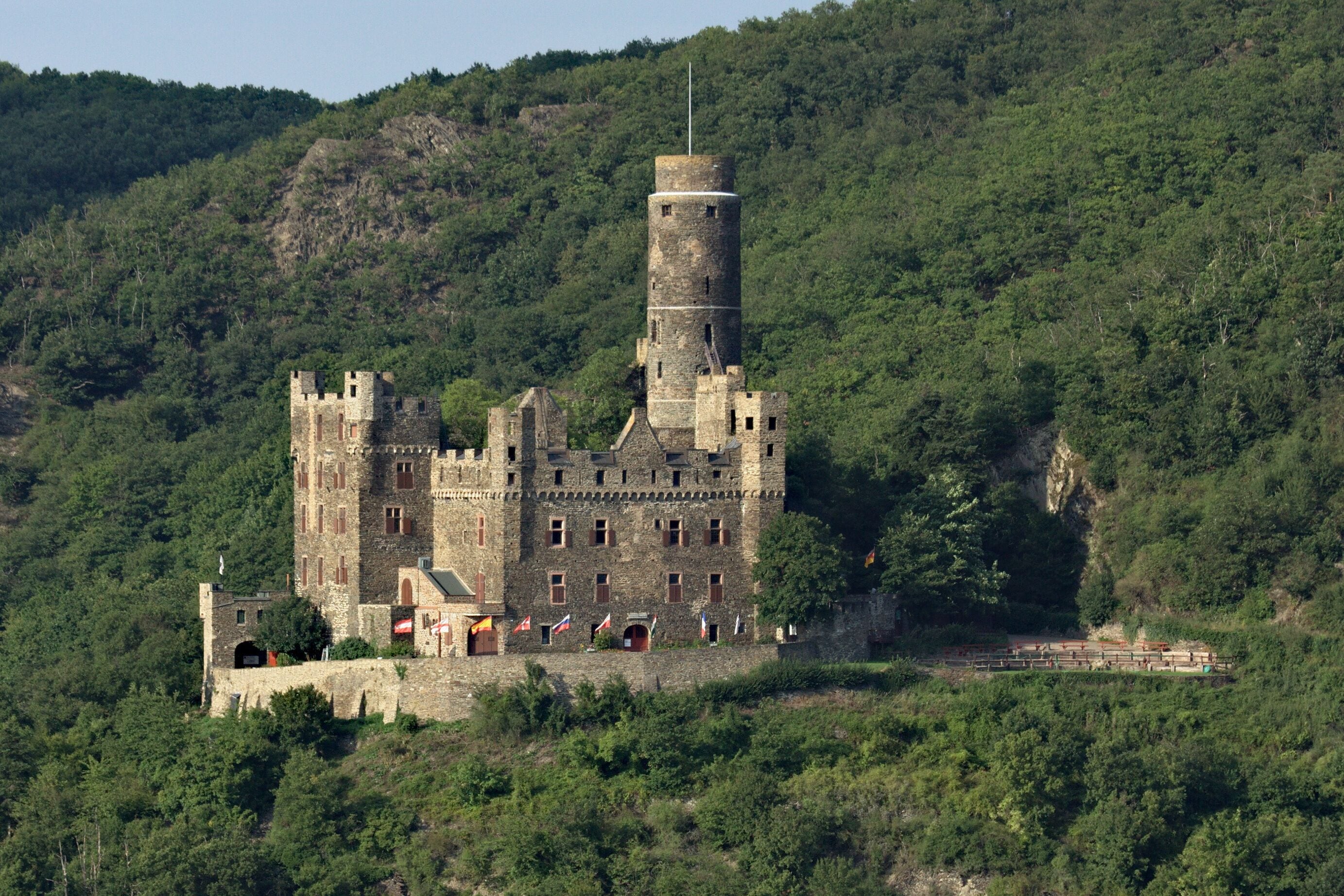Maus castle, Rhine, Germany.