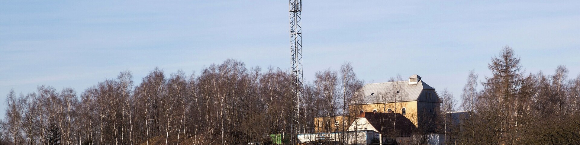 view onto the Drei-Brüder-Schacht: former underground power station in Zug (Freiberg, Saxony)