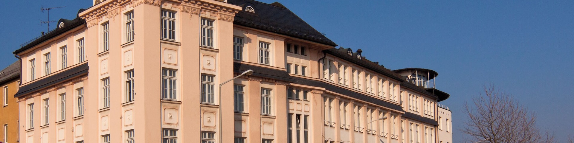 Freiberg, Hotel "Alekto" (former metal ware factory, address: Am Bahnhof 3)